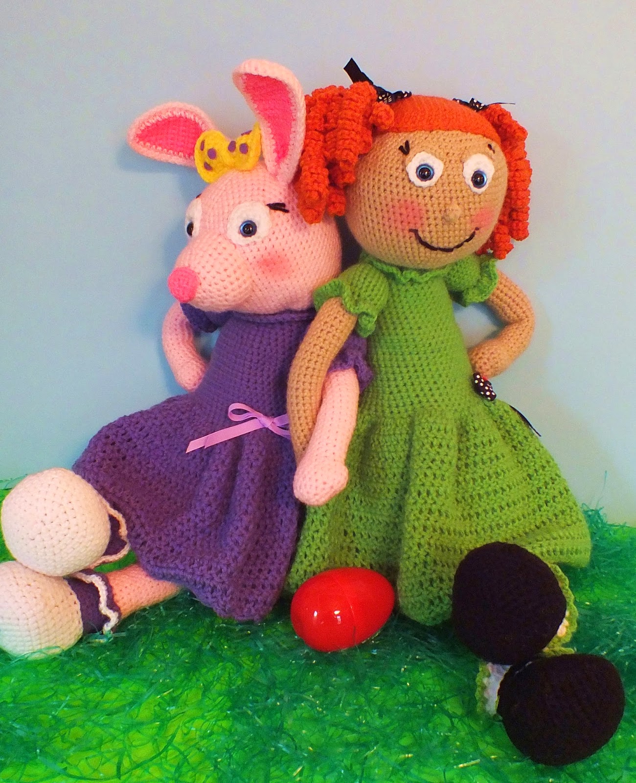 Connie's Spot© Crocheting, Crafting, Creating! Zoe Girl© and Jelly Bean Bunny© Crochet Doll