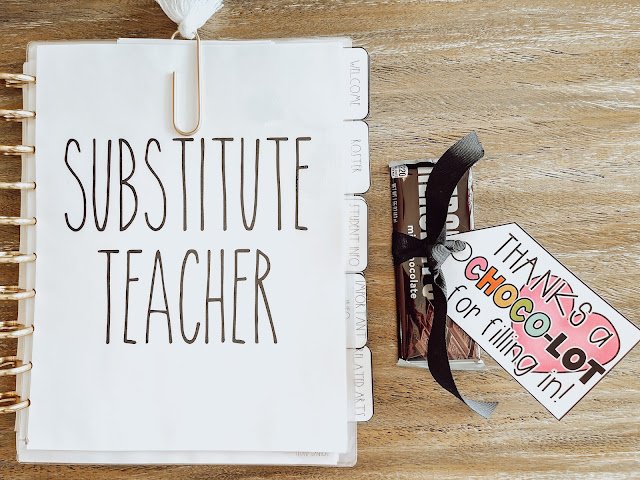 How to easily plan for a substitute teacher and create the PERFECT substitute teacher binder!