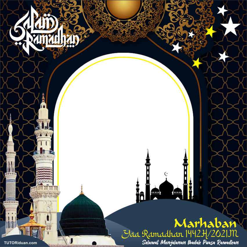 Twibbon Ramadhan - Marhaban ya ramadhan, bulan suci sebentar lagi akan