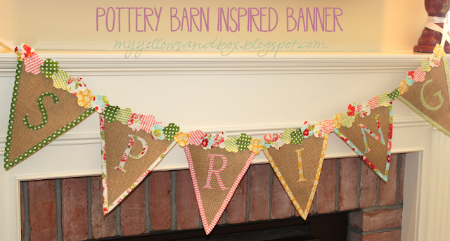 Pottery Barn Inspired Spring Banner Twist Me Pretty