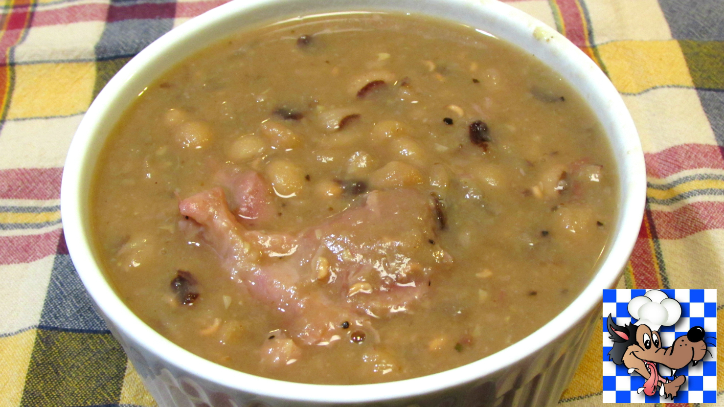 The Wolfe Pit Southern Style Black Eyed Peas with Smoked Ham Hocks