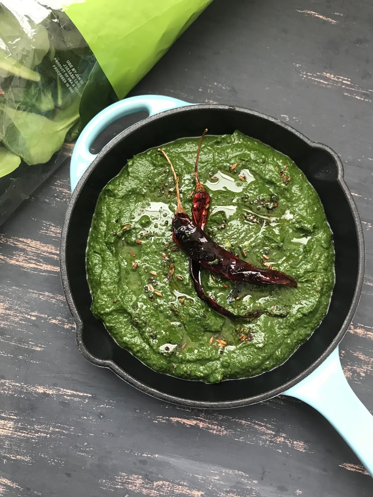 Saag Chana Masala With Costco power greens pack For a Healthy