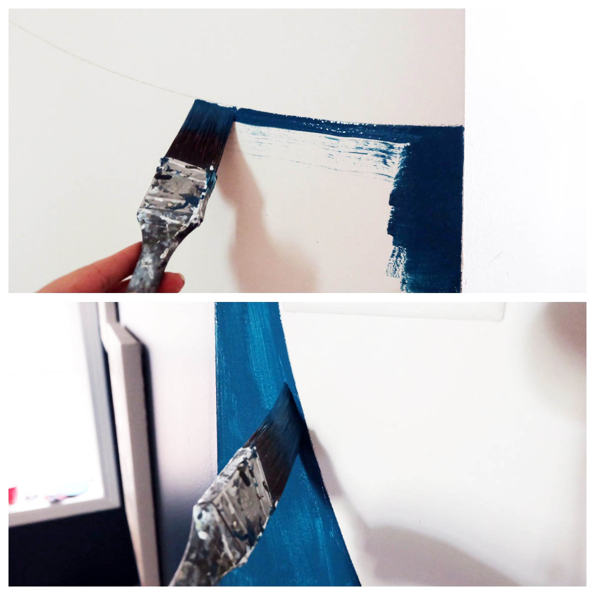 How To Paint a Half Round Shape on a Wall. Flipping the Flip