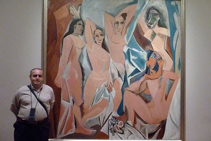 CON PABLO PICASSO EN EL MUSEO DE ARTE MODERNO DE NUEVA YORK (MOMA)