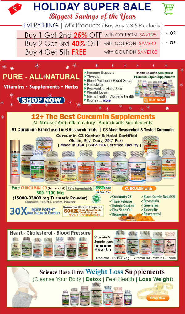 Holiday Super Sale → Biggest Savings of the Year 2020 - Everything - Mix Productscts) - With Coupons → Vitamins Supplements ... Turmeric Curcumin Supplements ... Herbs +++ Sales & Deals ...