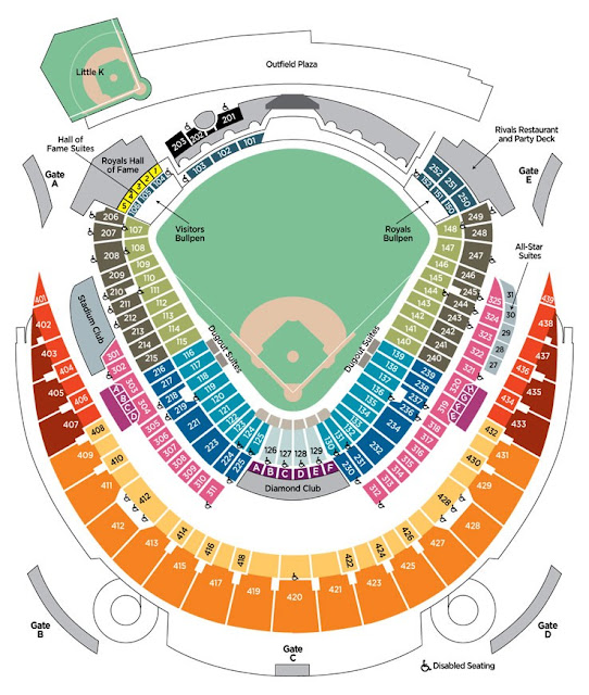 Awesome Kauffman Stadium Seating Chart with rows - Seating Chart