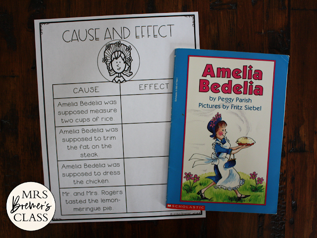 Amelia Bedelia book study with Common Core aligned literacy companion activities for First Grade and Second Grade