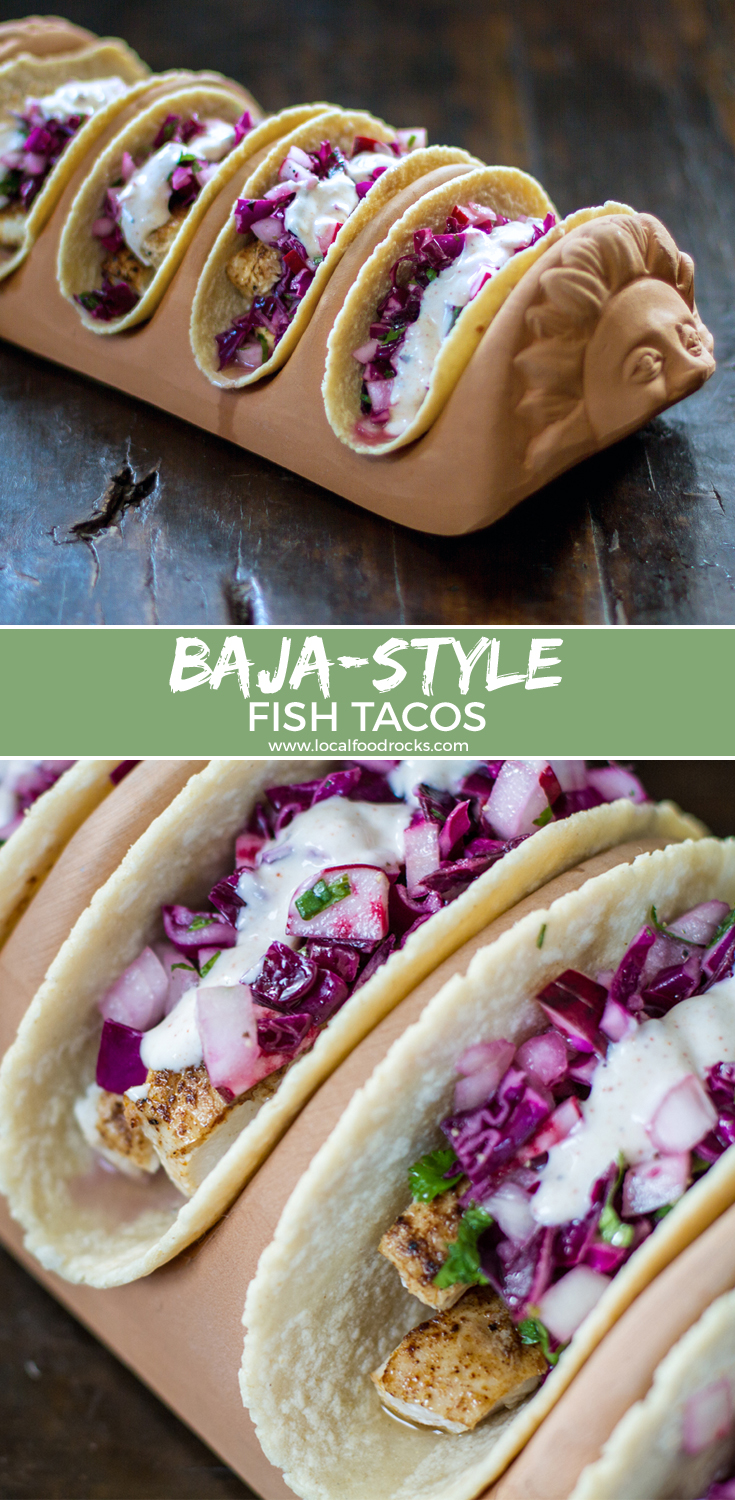 Fresh and Light Baja Style Fish Tacos | Local Food Rocks