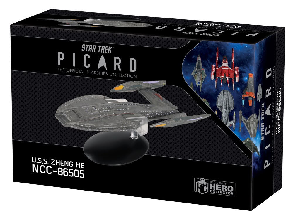 Zheng He with Magazine Issue 2 by Eaglemoss Hero Collector The Official Star Trek Picard Collection U.S.S Zheng He with Magazine Issue 2 by Eaglemoss Hero Collector The Official Star Trek Picard Collection U.S.S