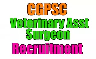 CGPSC Veterinary Assistant Surgeon Recruitment 2020