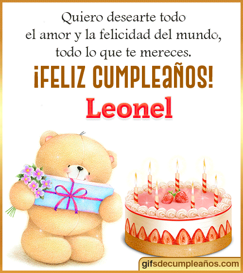 Gifs Feliz Cumpleanos Leonel