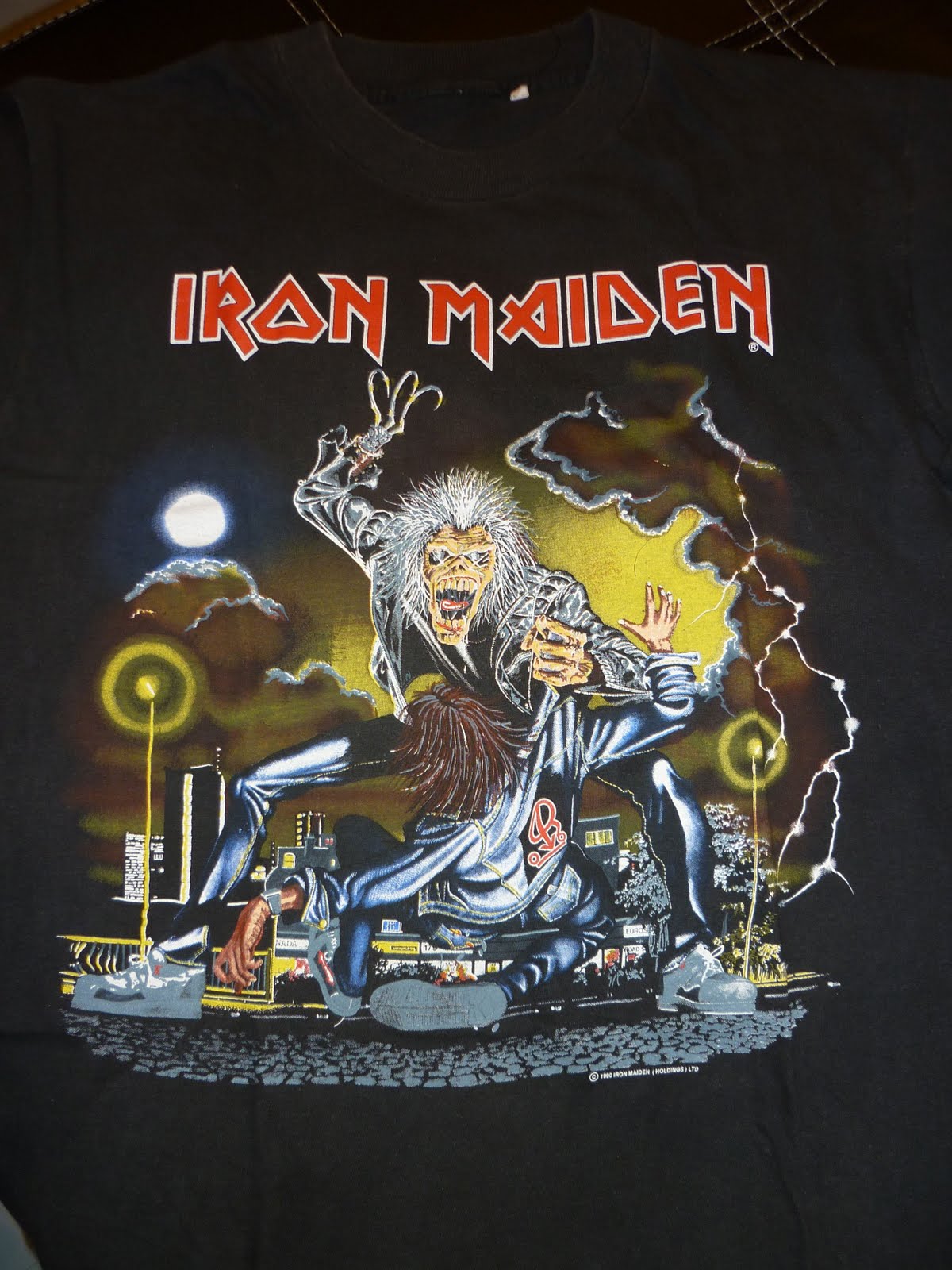 27Heaven Vintage: Iron Maiden No Prayer on the Road Tour 1991 vintage
