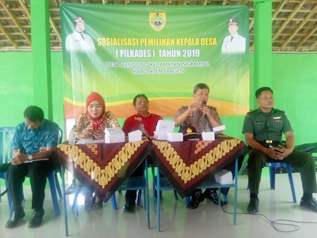 Sosialisasi Pilkades  Kecamatan Ngrampal