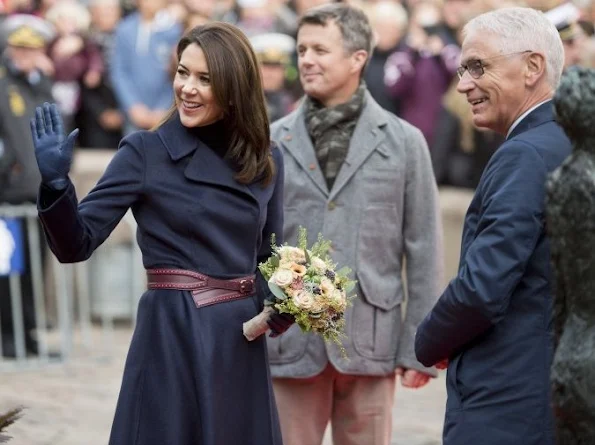 The Crown Prince Couple's Awards 2016 ceremony. Crown Princess Mary wore wool blue coat