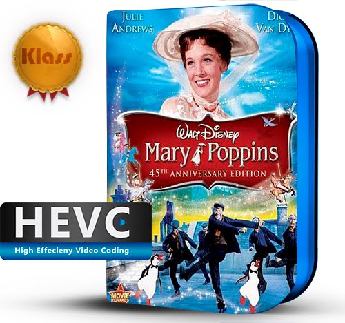 Mary Poppins (1964) 1080p BDRip HEVC-10Bits Dual Audio Latino-Inglés [Subt.Esp] ( Musical. Cine Familiar)