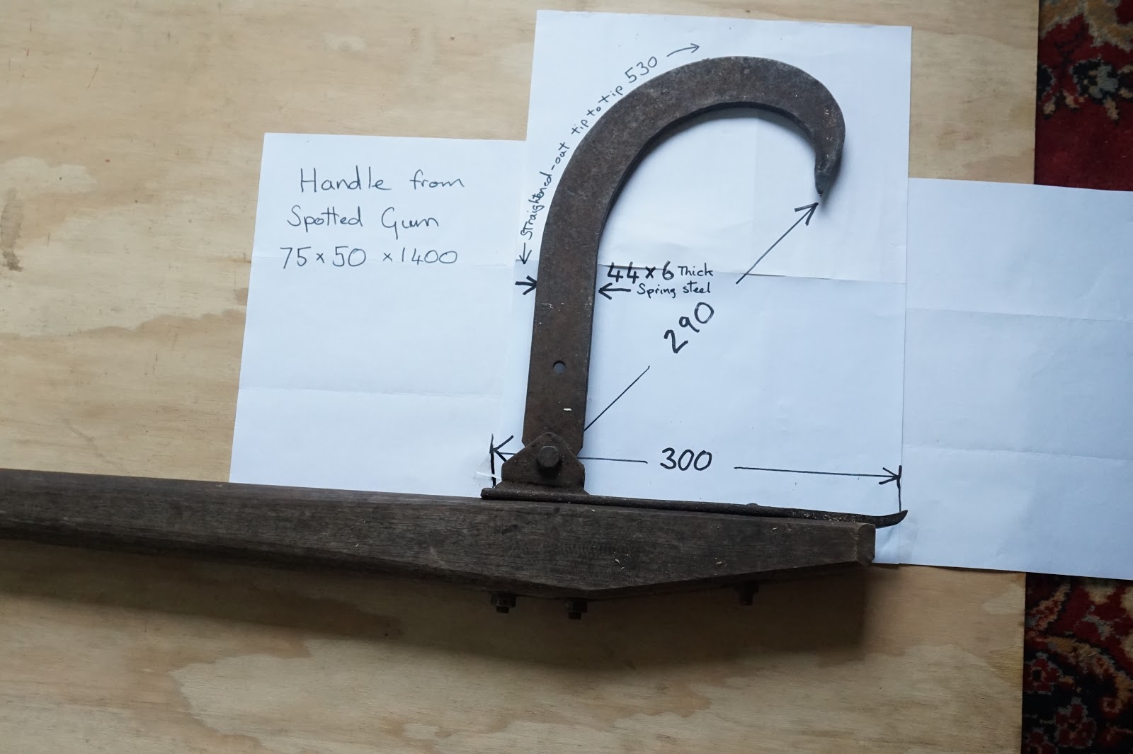 Bruce Teakle's Pages Making a Cant Hook