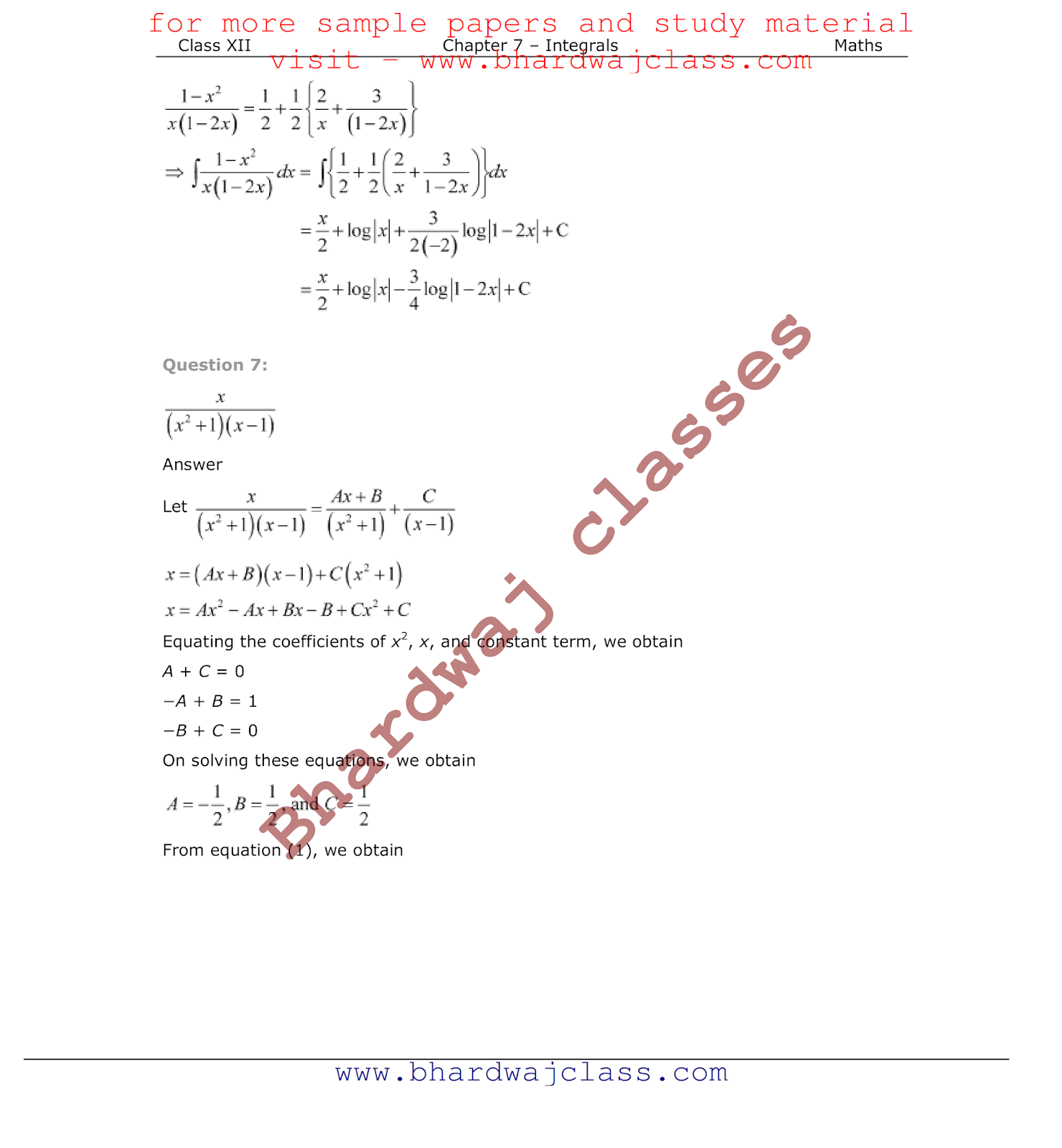 NCERT Solutions For Class 12 Maths PDF Download - ( FREE)