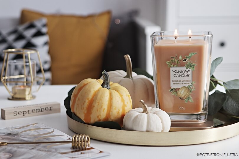 Tonka Bean & Pumpkin Yankee Candle Słodka dynia na jesień Po tej