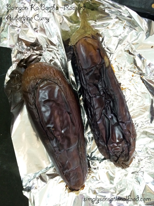 Baingan ka Bartha Roasted Aubergine Curry simply.food
