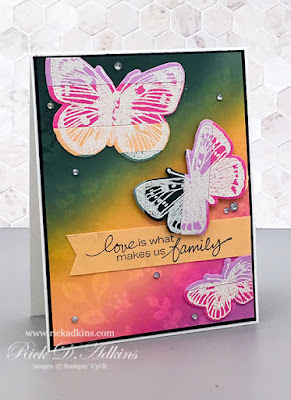 Love is What Makes Us Family card using the Magic Inking Technique click here to learn more
