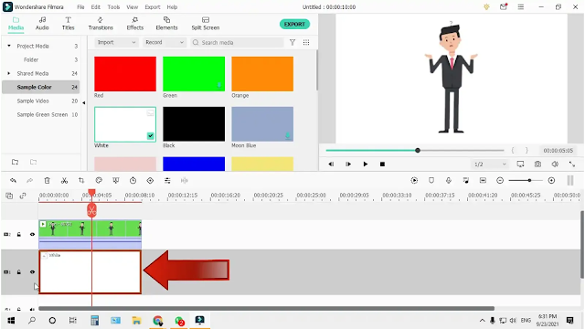 how to remove greenscreen in filmora