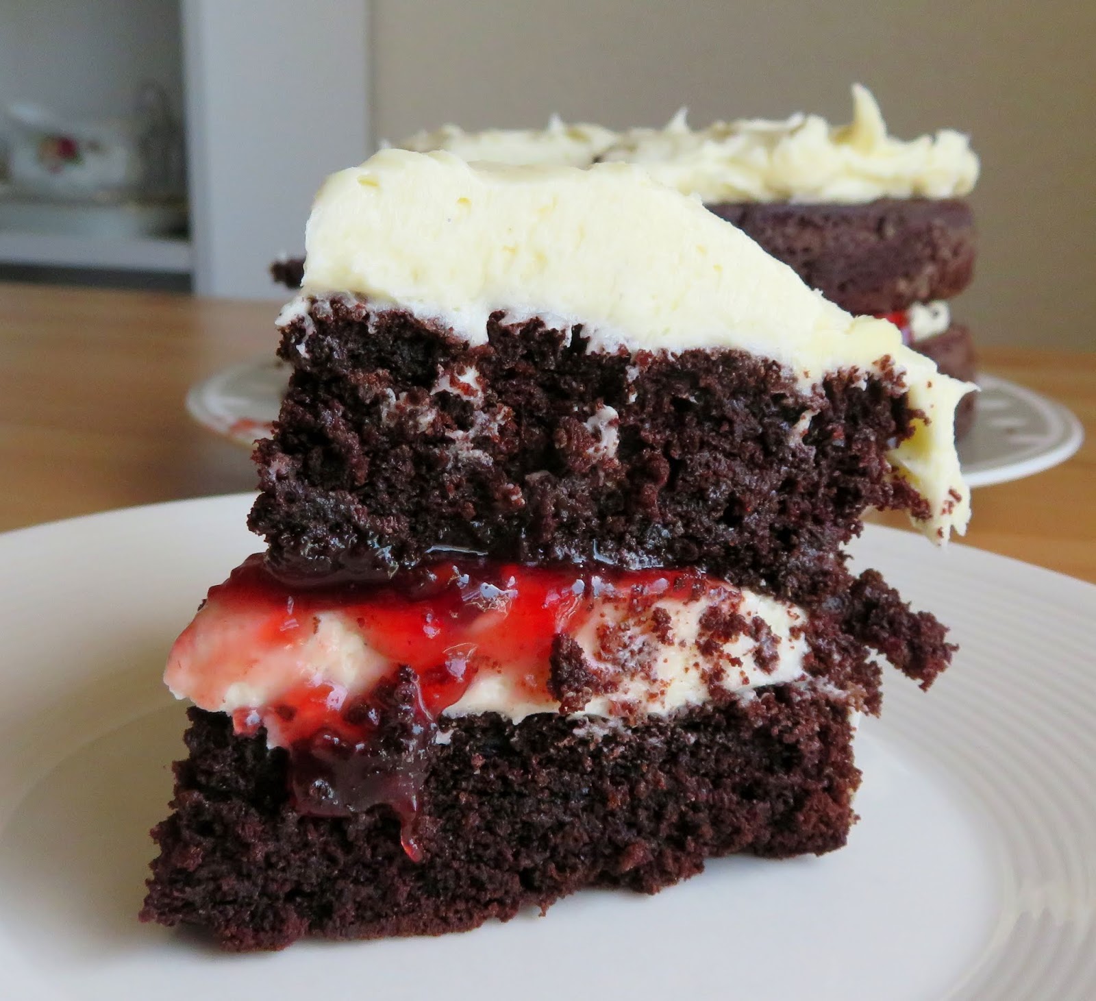 Dark Chocolate Layer Cake for Two | The English Kitchen