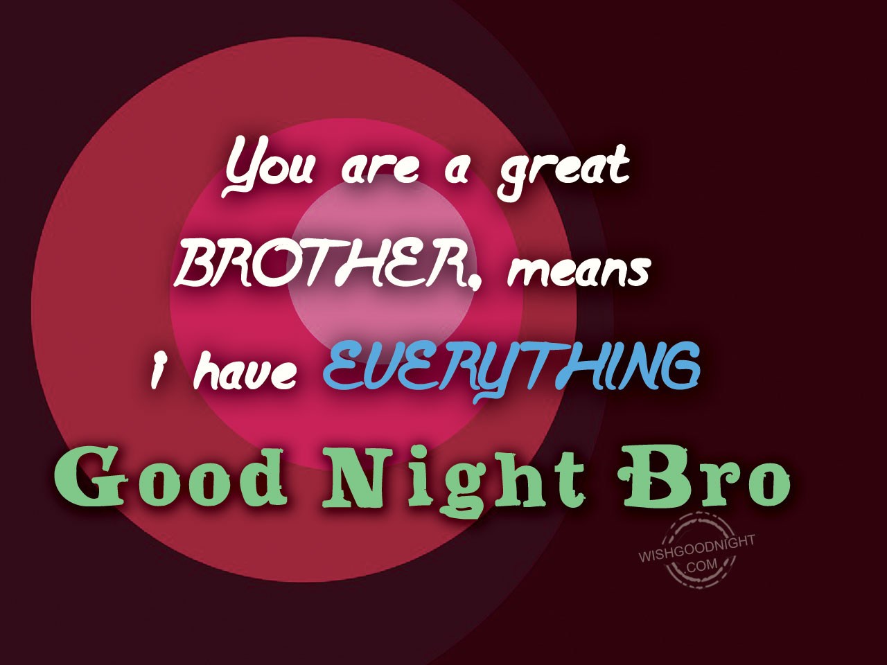 Good night big brother