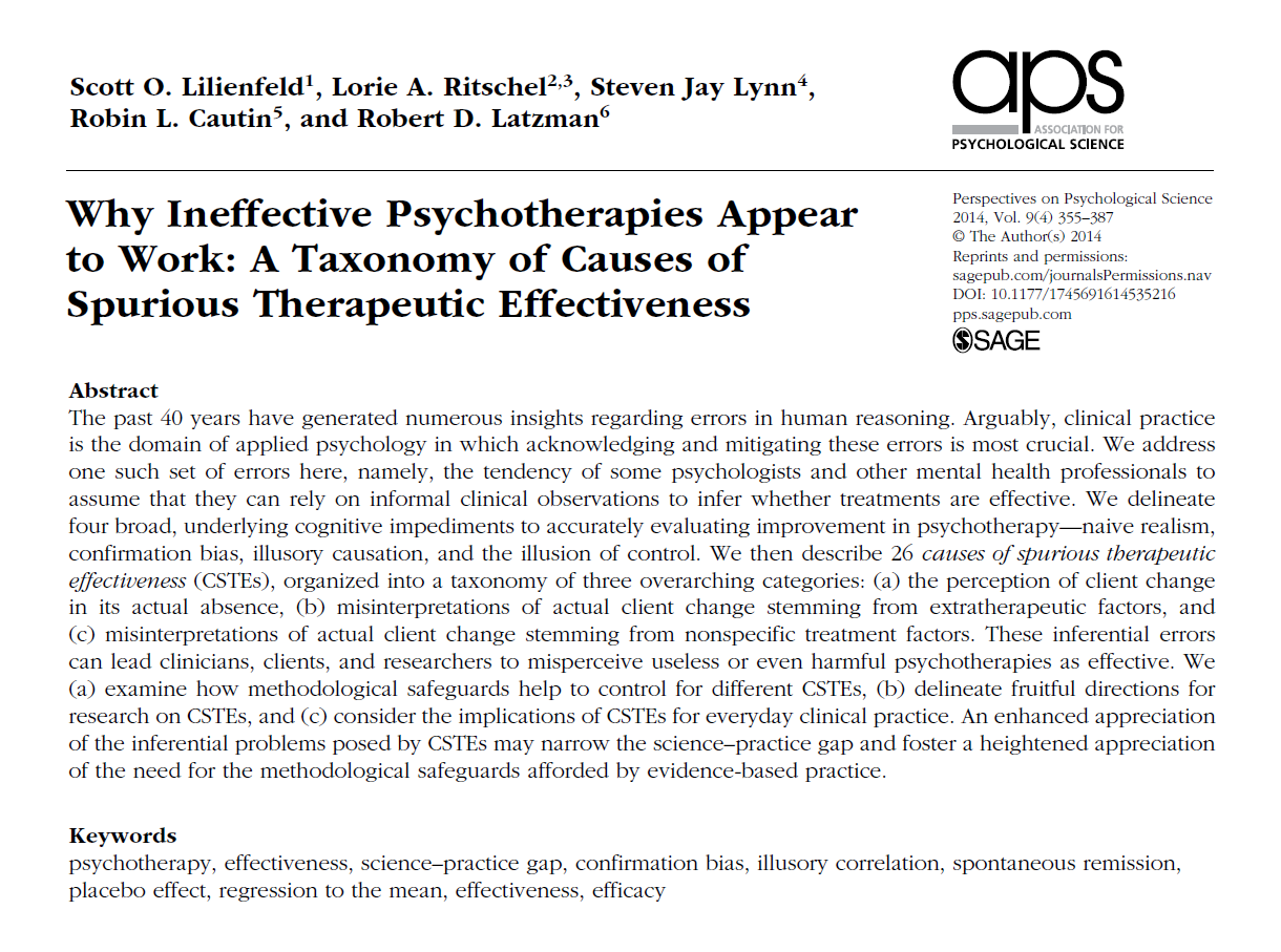 http://psyciencia.psyciencia.netdna-cdn.com/wp-content/uploads/2014/09/Why-Ineffective-Psychotherapies-Appear-to-Work-A-Taxonomy-of-Causes-of-Spurious-Therapeutic-Effectiveness-de-Scott-O.-Lilienfeld-et.al-2014.pdf