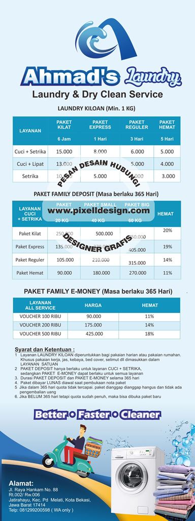 'laundry i' poster Contoh Iklan Laundry yang Efektif untuk Promosi