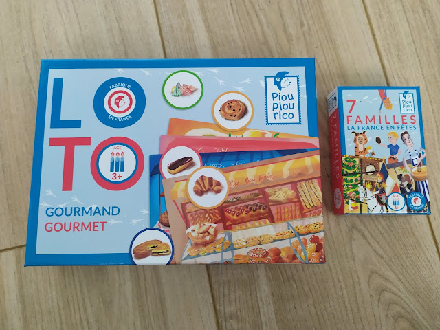 Loto gourmet et jeu de 7 familles sur les fêtes de la France de chez Pioupiourico !