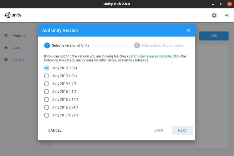 برنامج تصميم الالعاب على نظام لينكس Unity-Editor