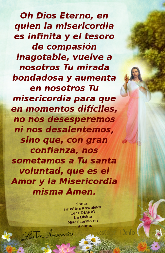 3 Hail Marys oracion a la Divina Misericordia 3 Hail Marys oracion a la Divina Misericordia