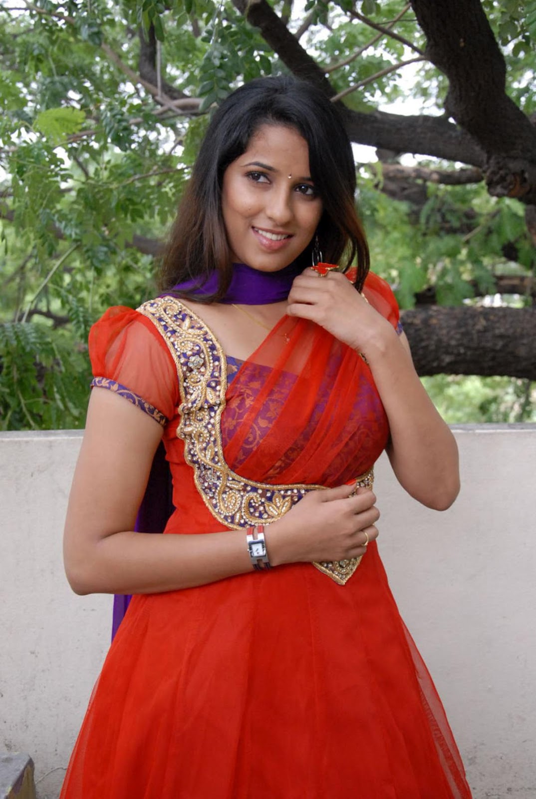 Shreya New Cute in Red Dress Photo Gallery - Actress shOts