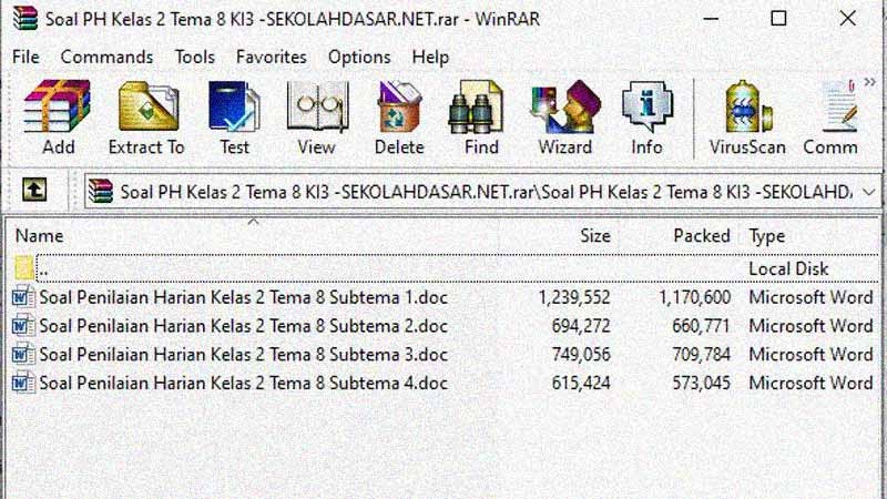 Soal Ulangan Harian K 13 Kelas 2 Tema 8 Dan Kunci Jawaban Sekolahdasar Net