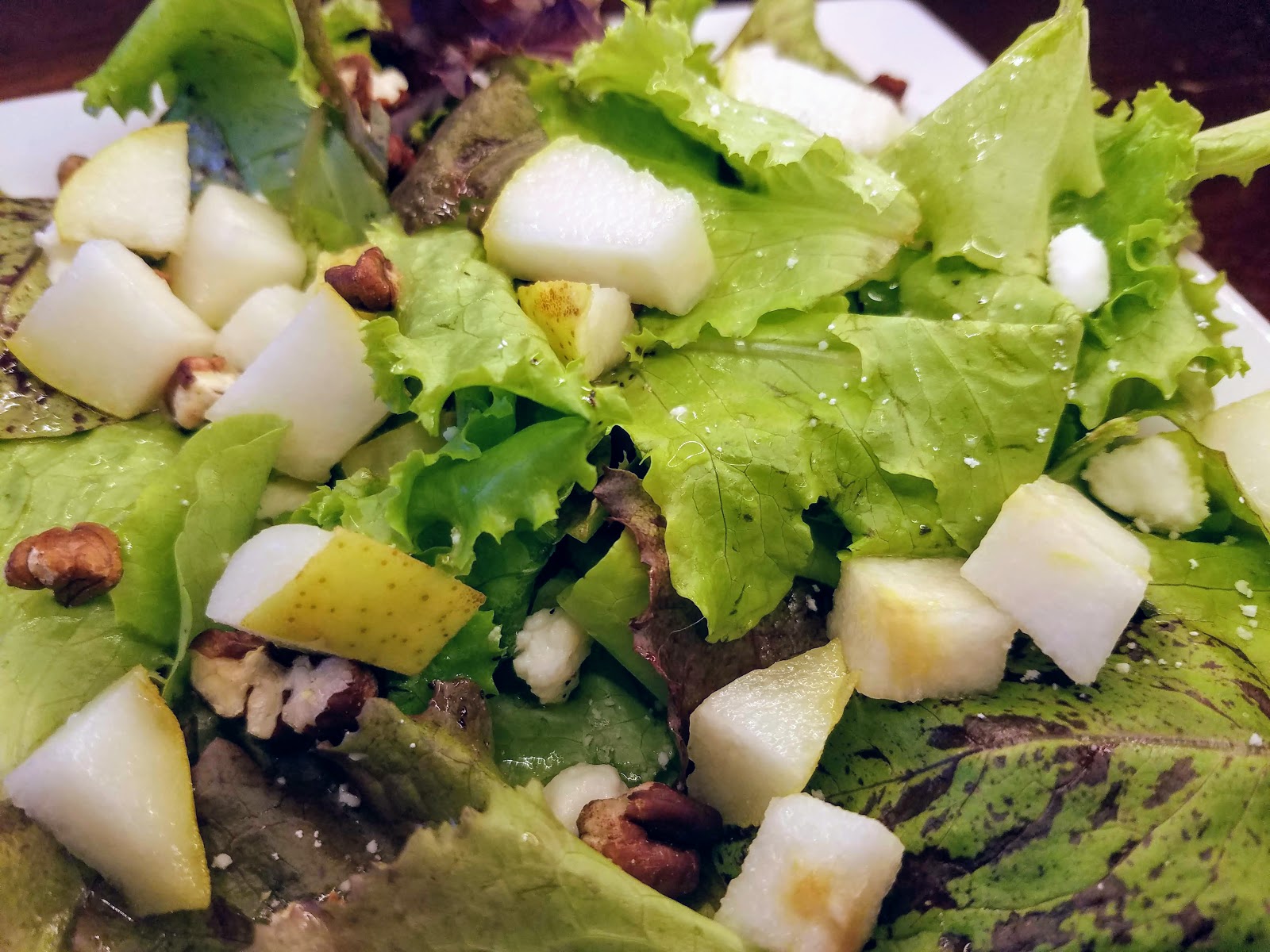 Mixed Green + Pear Salad