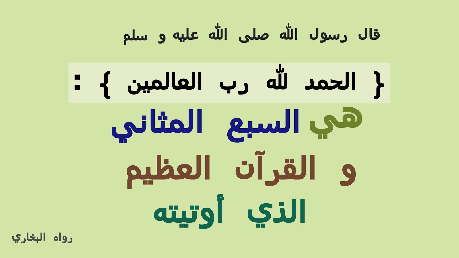 عدد الله كم الفاتحة سورة اسماء في كم عدد