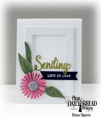  Our Daily Bread Designs, Sending My Love Stamp Die Duo