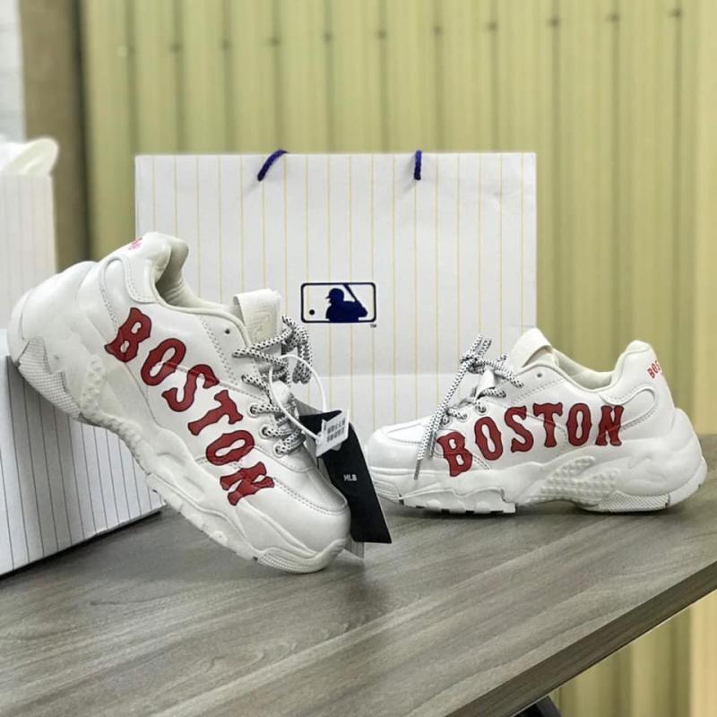 Giày tăng chiều cao chunky nam nữ MLB Boston hàng thường full box bill, My Pham Nganh Toc