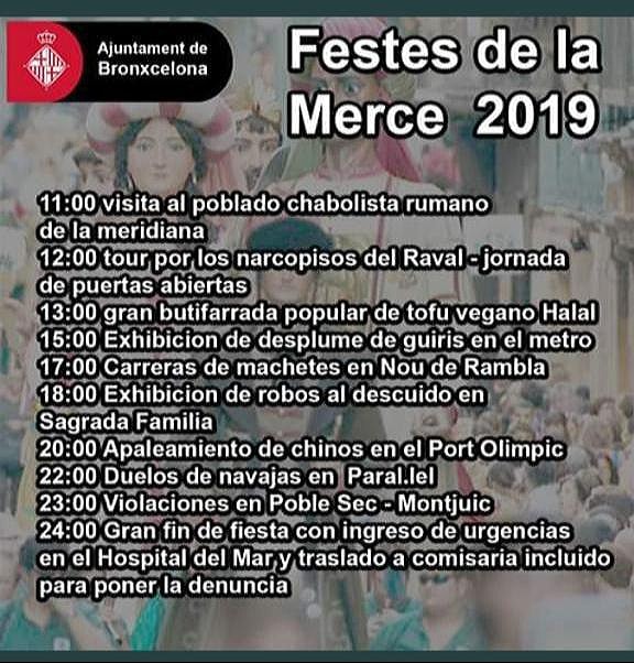 Barcelona, festes de la Mercè, 2019, Merced, Mercedes, Merceditas, Mercé