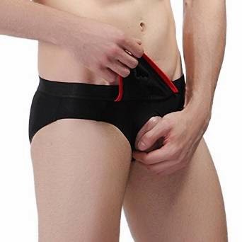 DESMIIT Men's O-Pouch Low Rise Brief Underwear