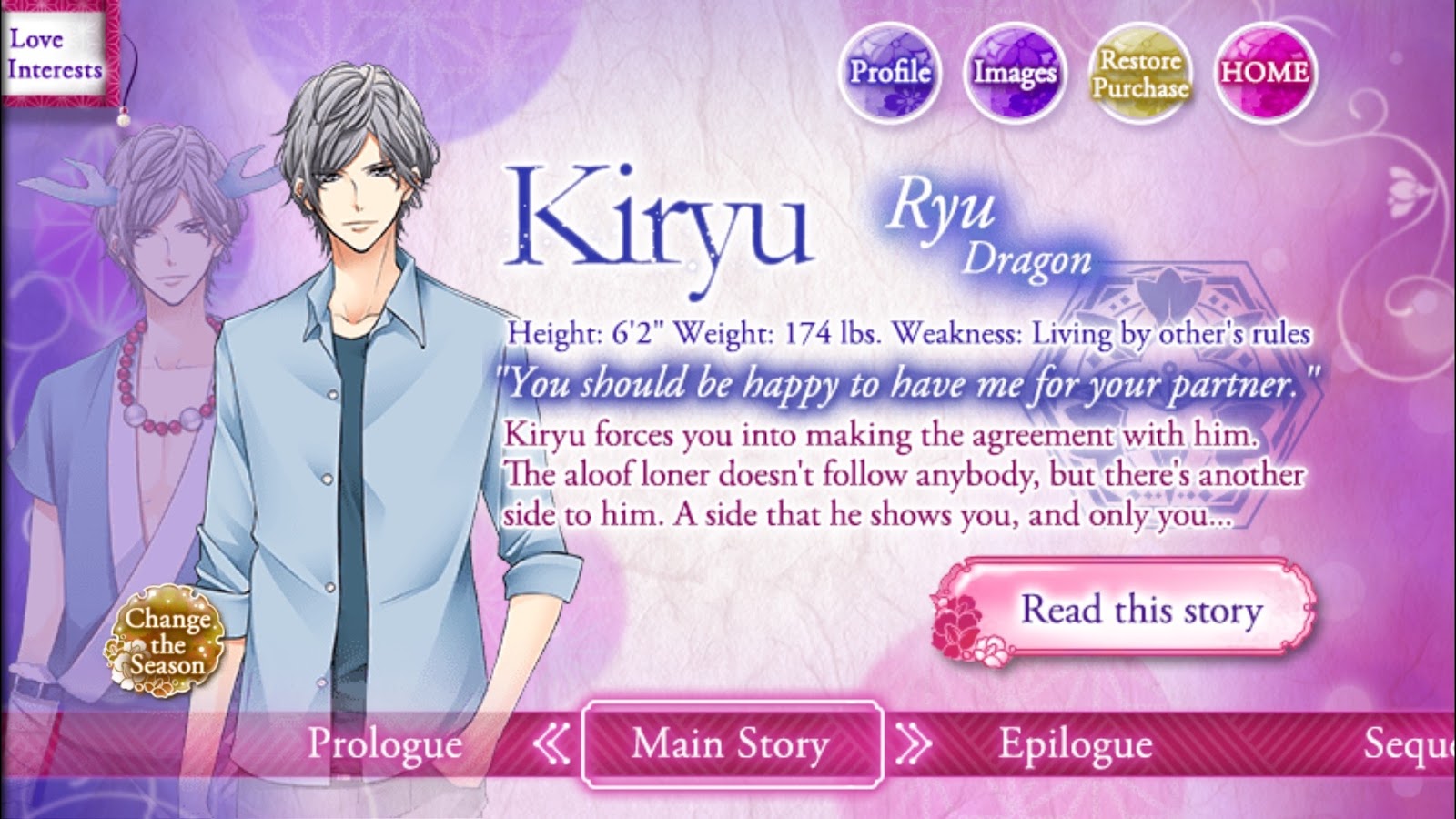 @KRAPSYK: Enchanted in The Moonlight: Kiryu Season 1: Main Story