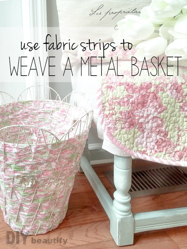 fabric woven basket DIY