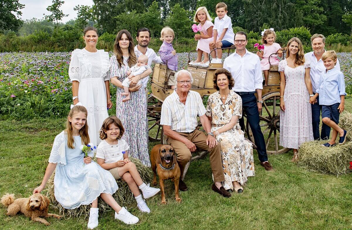 The Swedish royal family released their 2021 summer holiday photo