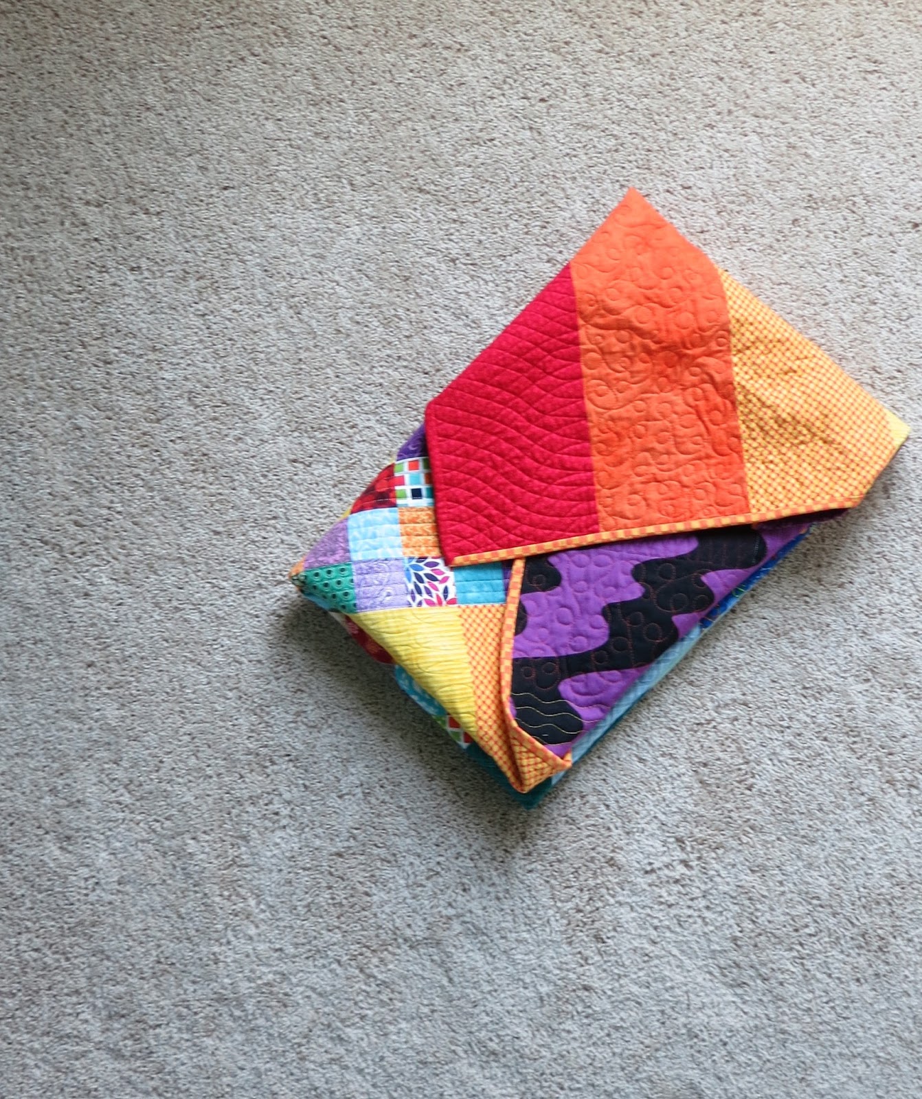 Flourishing Palms Quilt Folding