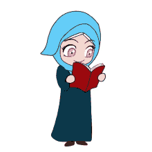 Gambar Animasi Bergerak Muslimah Berjilbab