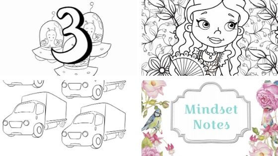 Printable Coloring Pages For Boys And Girls [Cars, Space, Princesses and Unicorns]