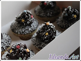 Caja cupcakes coco