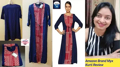 amazon brand myx kurti review, kurti price, amazon myx kurti