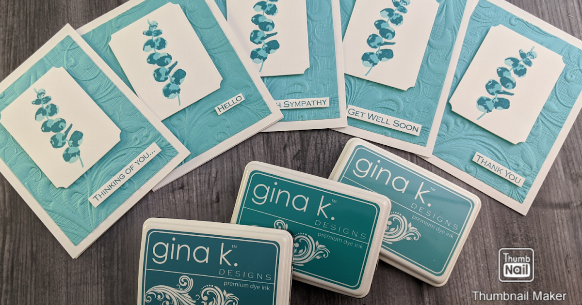 Jenny Card Designs Elegant Eucalyptus Note Card Set