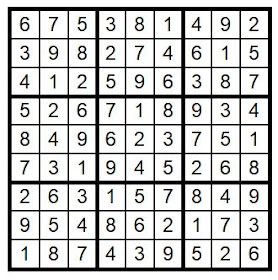 Answer Key Sudoku #34 Brain Training with Cats ©BionicBasil®